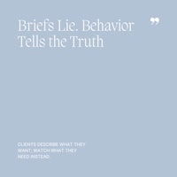 20 Briefs Lie. Behavior Tells the Truth